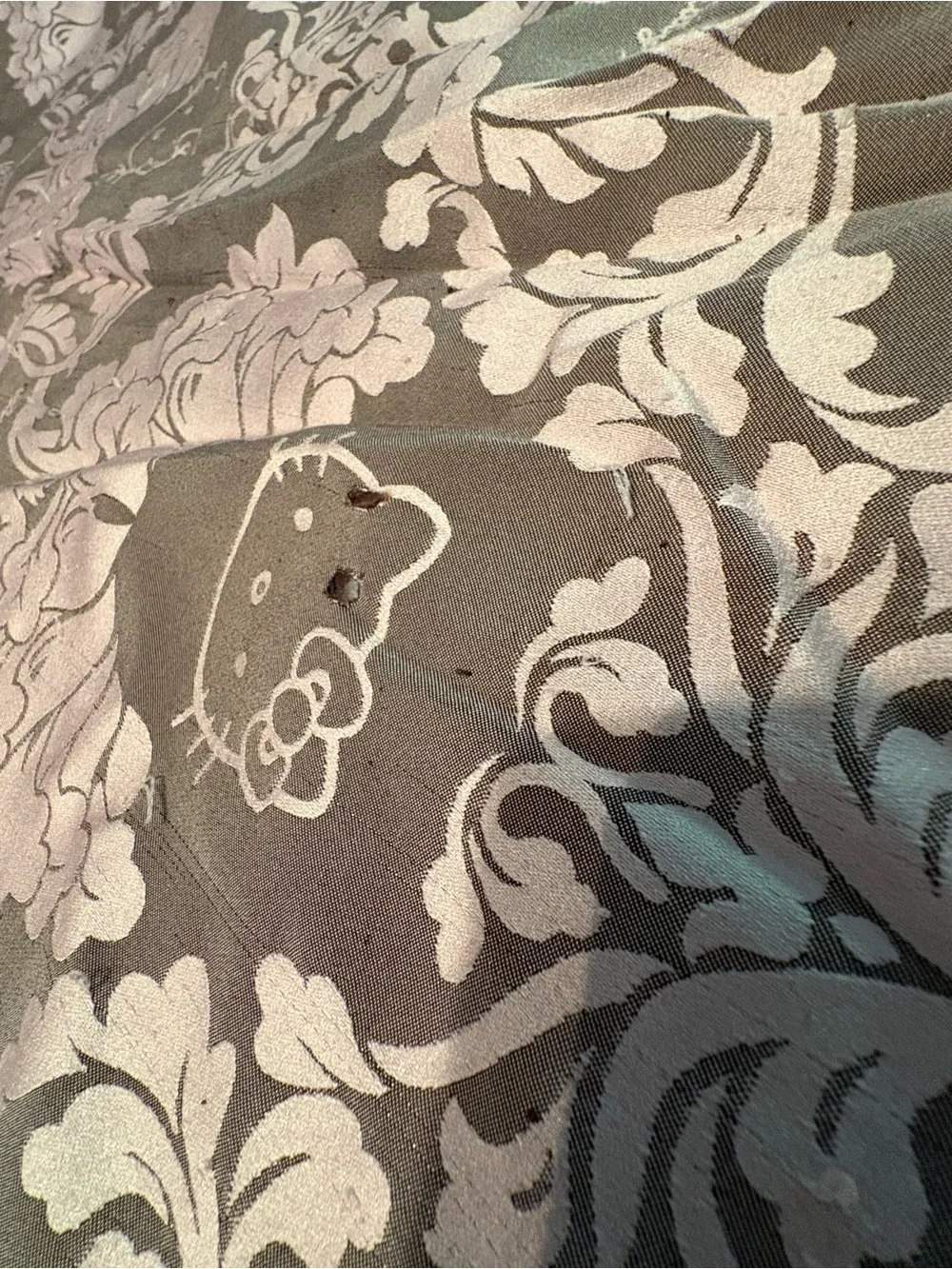 Vintage Y2K Hello Kitty Pink Gray Full Size Comforter 2 Pillow Shams **READ NOTE